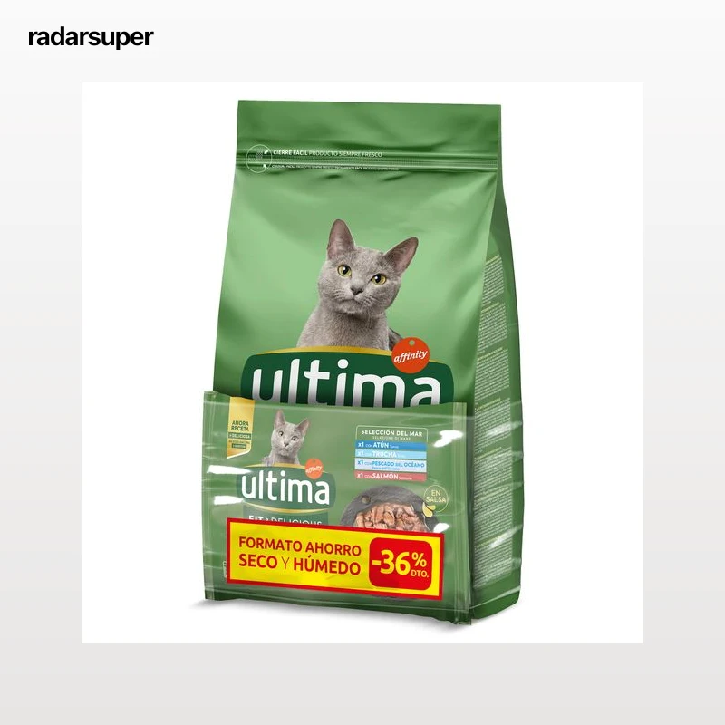 Alimento para gatos esterilizados con salmón Ultima 1.5 Kg