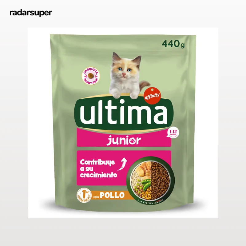 Alimento para gatos junior con pollo Ultima 440 g