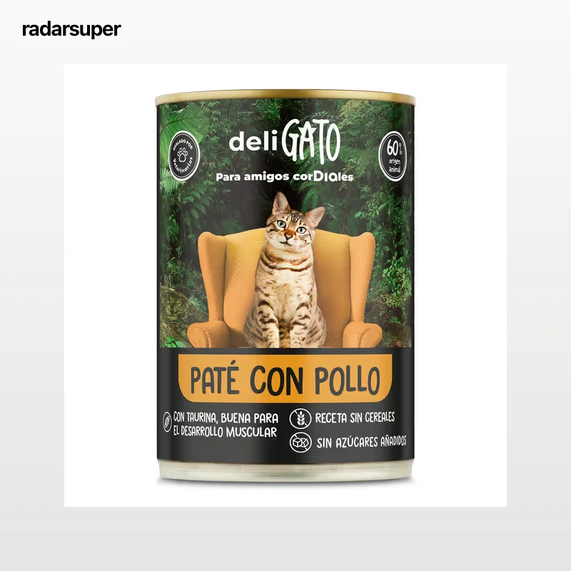 Alimento para gatos paté con pollo  Dia Deligato 400 g
