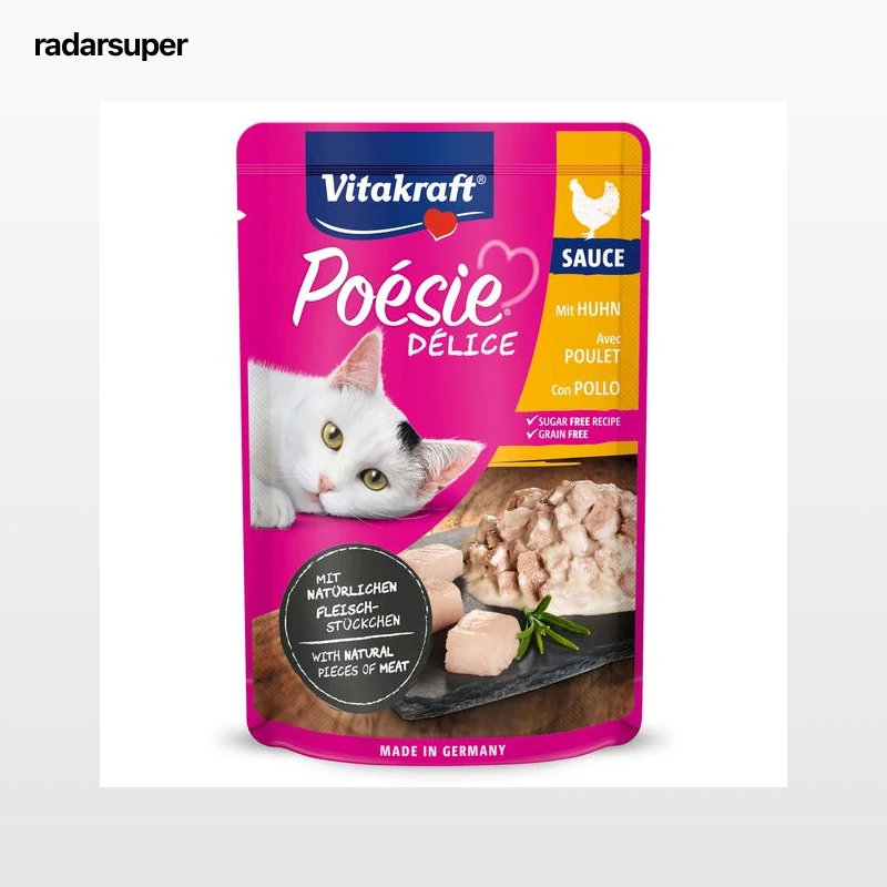 Alimento para gatos con pollo en salsa Vitakraft 85 g