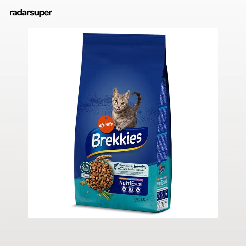 Alimento para gatos con salmón y atún Brekkies 1.5 Kg