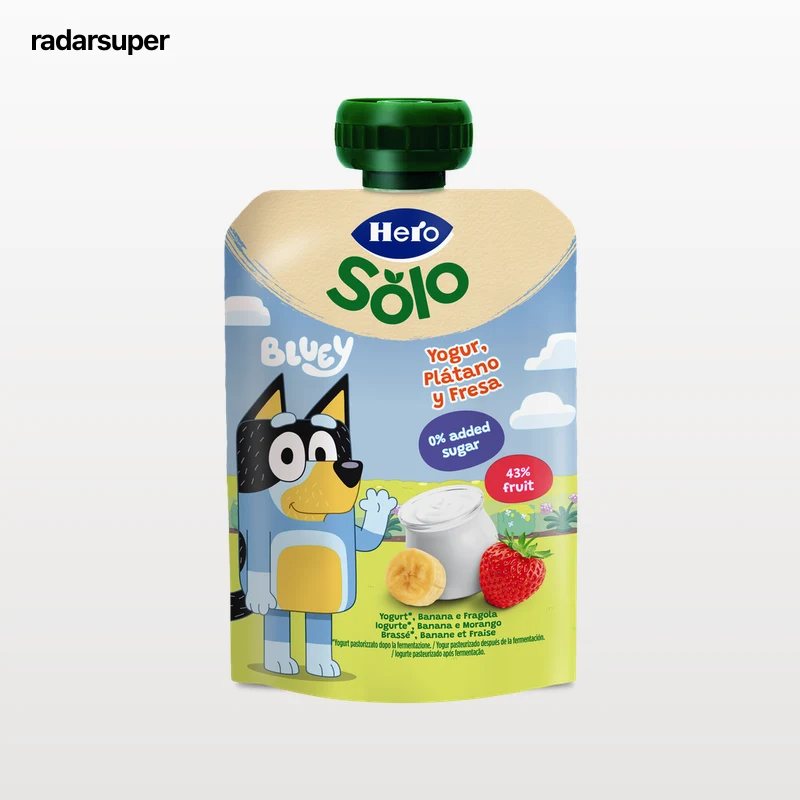 Alimento infantil Hero Yogurín con plátano y fresa 100g