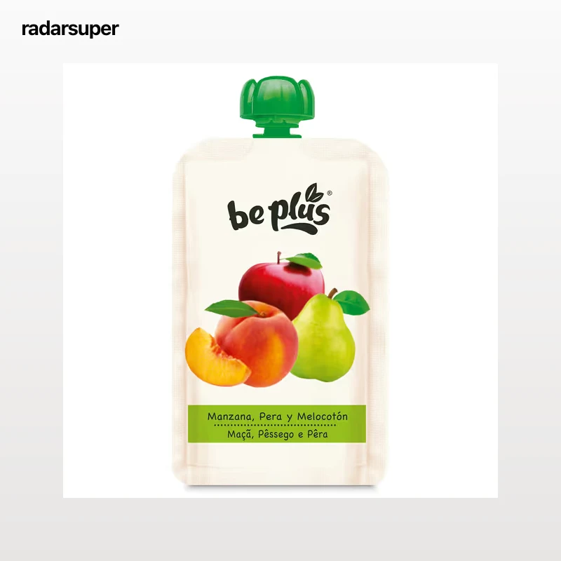 Alimento infantil de manzana, pera y melocotón Be plus 120 g