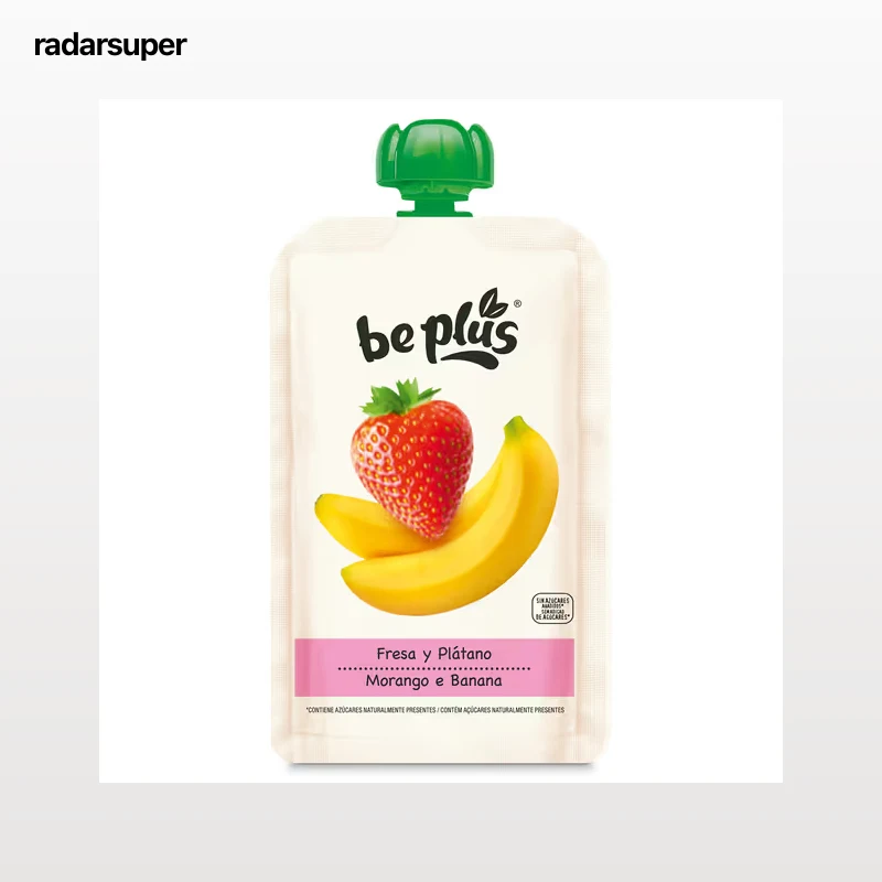 Alimento infantil con puré de fresa y plátano Be Plus 120 g