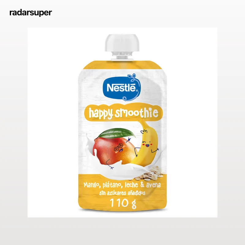 Alimento Infantil con puré de mango , plátano, leche y avena Nestlé 110 g