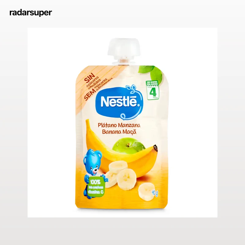 Alimento infantil con puré de manzana y plátano Nestlé 90 g