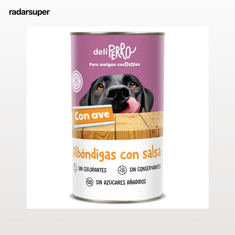 Alimento para perros albóndigas con salsa de ave Dia Deliperro 1.2 Kg