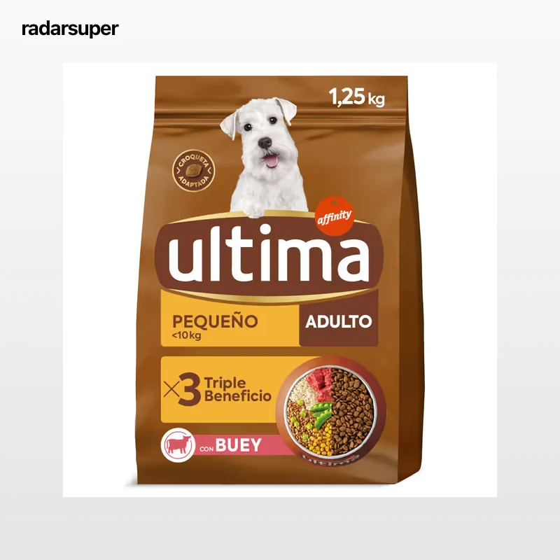 Alimento para perros mini adulto con buey Ultima 1.25 Kg