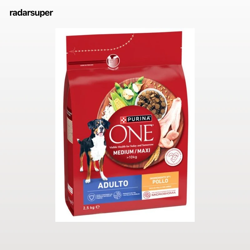 Alimento para perros PURINA ONE® MEDIUM/MAXI >10kg Adulto Pollo y Arroz 2,5kg