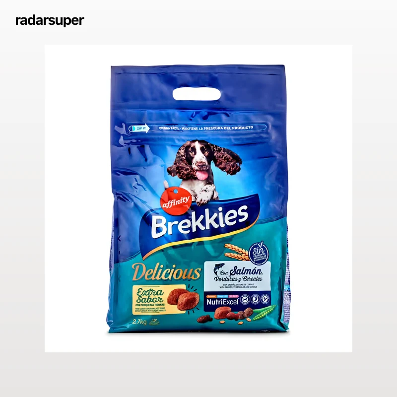 Alimento para perros con salmón Brekkies Delicious 2.7 Kg