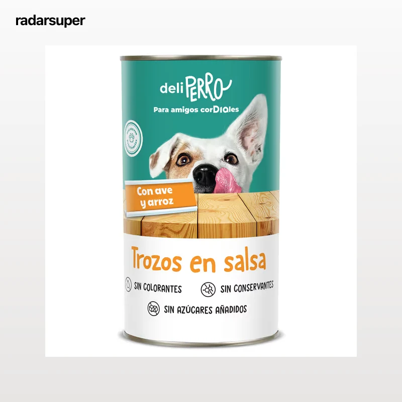Alimento para perros trozos en salsa con ave y arroz Dia Deliperro 1.25 Kg