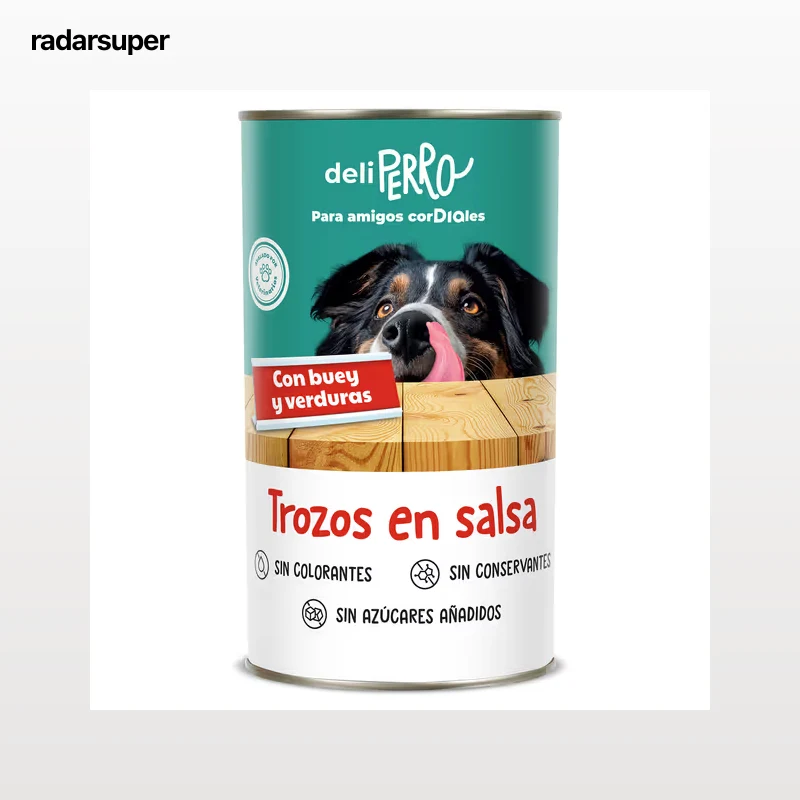 Alimento para perros trozos en salsa con buey y verduras Dia Deliperro 1.25 Kg