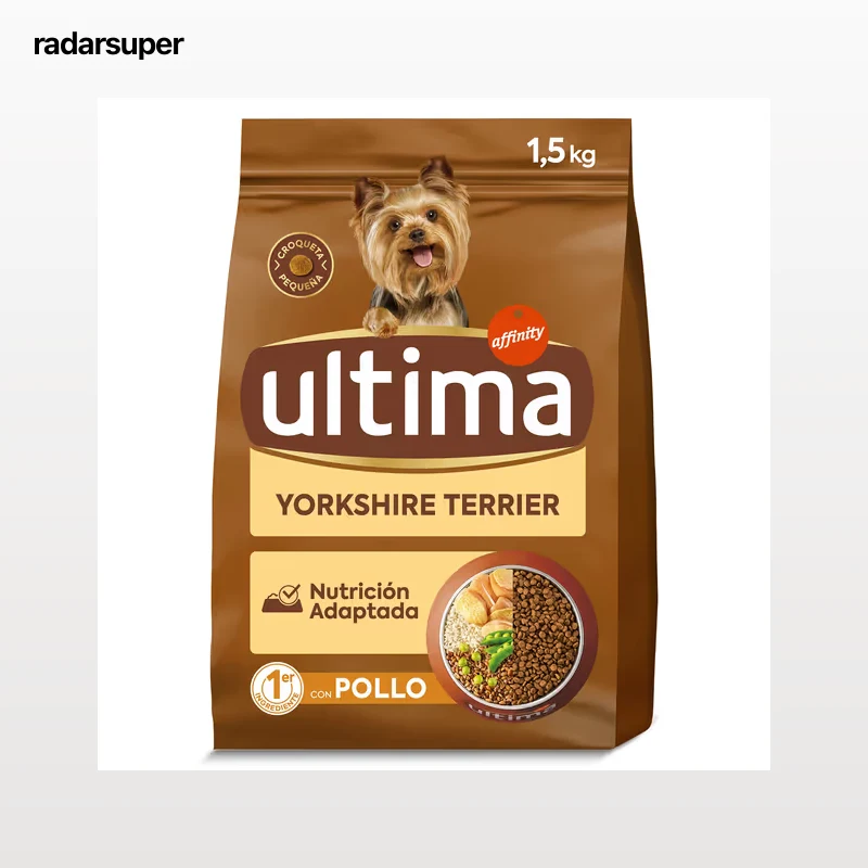 Alimento para perros yorkshire terrier con pollo y arroz Ultima 1.5 Kg