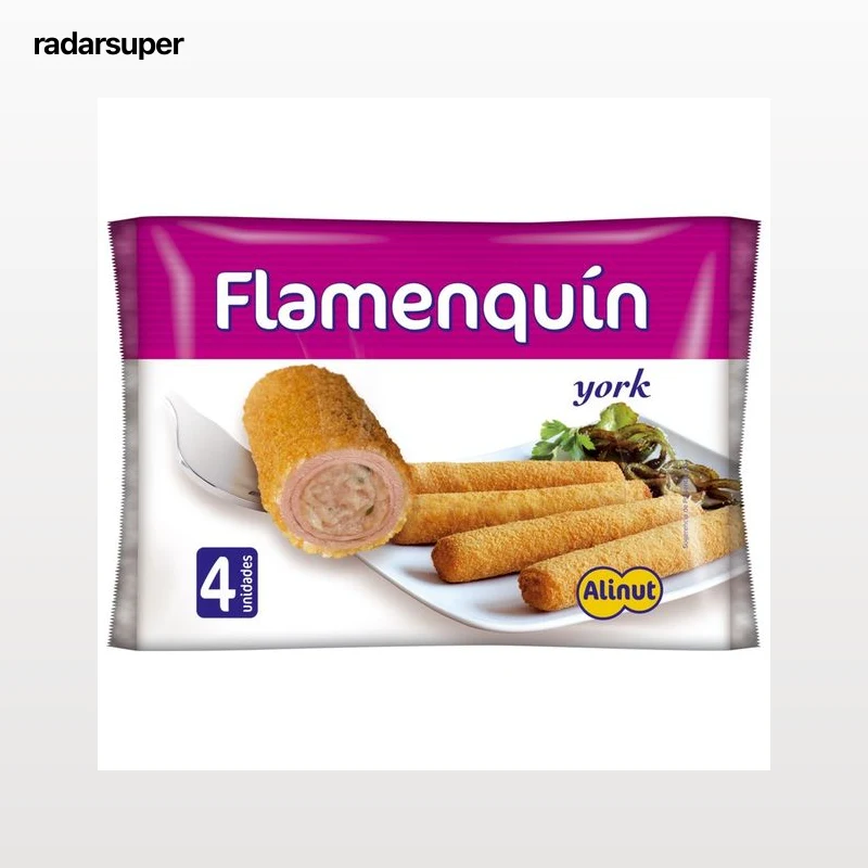 ALINUT Flamenquines rellenos de jamón york y queso 300 g.