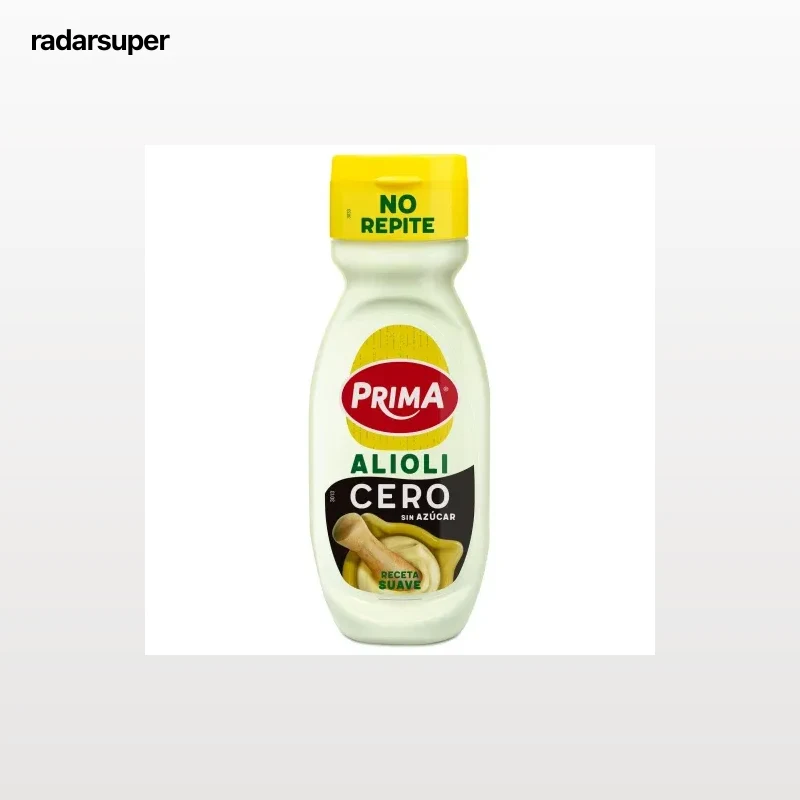 Alioli suave Prima sin gluten envase 260 ml.