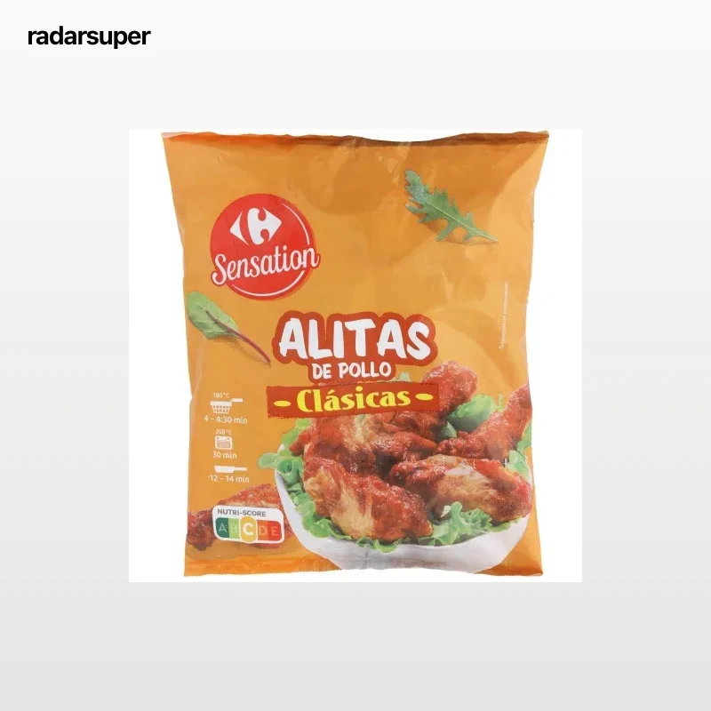 Alitas de pollo clásicas sabor barbacoa Carrefour Sensation 750 g