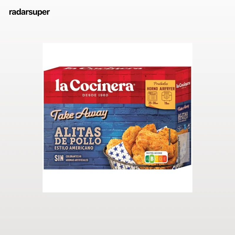 Alitas de pollo estilo americano La Cocinera 400 g.