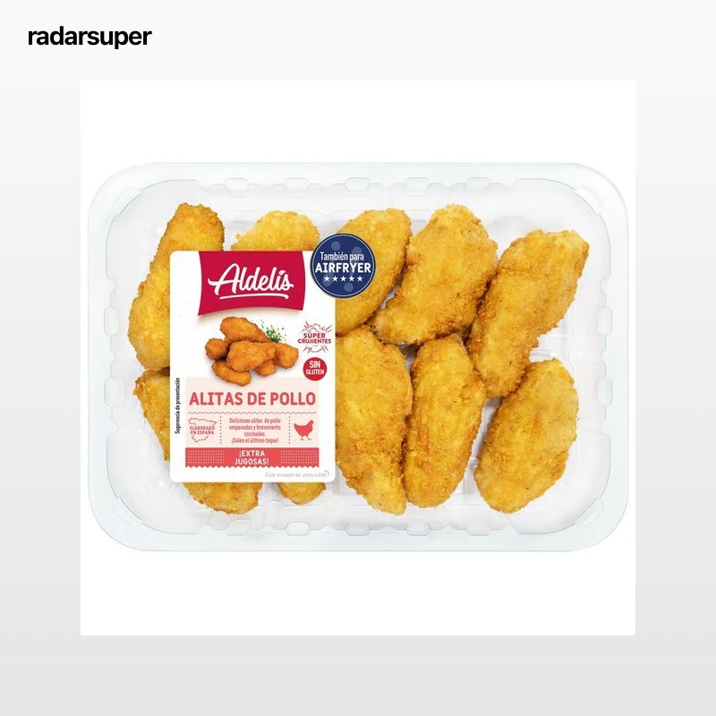 Alitas de pollo empanadas super crujientes, ideales para hacer en airfryer ALDELÍS