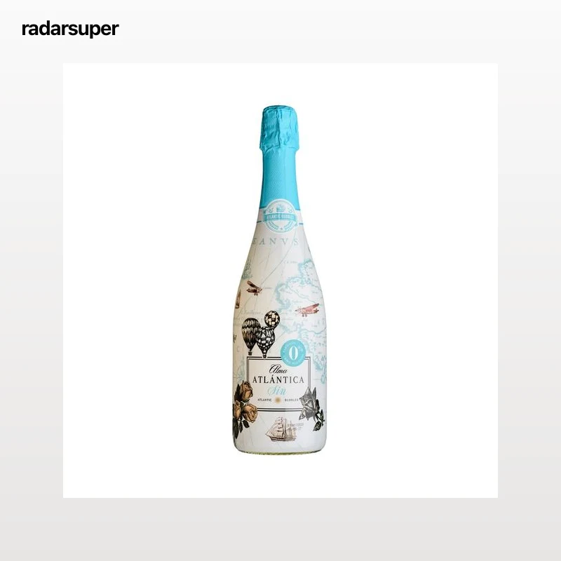 ALMA ATLÁNTICA Sin Vino blanco espumoso 0% alcohol botella 75 cl.