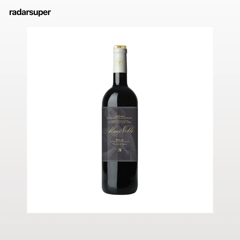 ALMA NOBLE Vendimia seleccionada Vino tinto crianza con D.O. Ca. Rioja botella 75 cl.