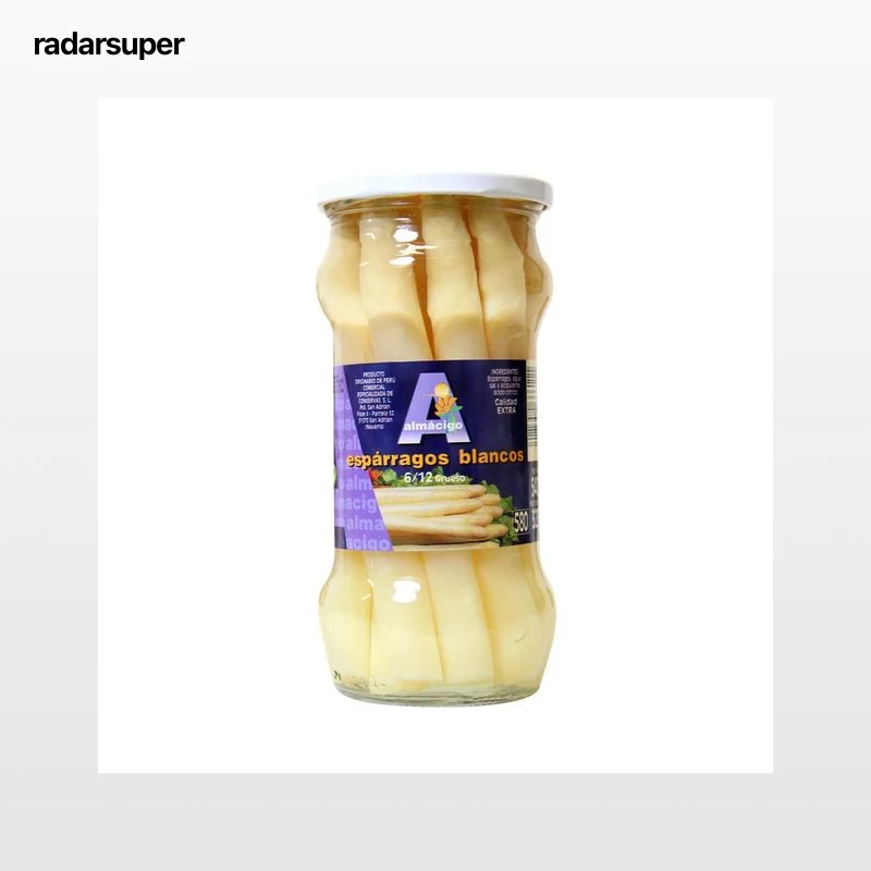 ALMACIGO Espárragos blancos 9/12 piezas frasco de 325 g.