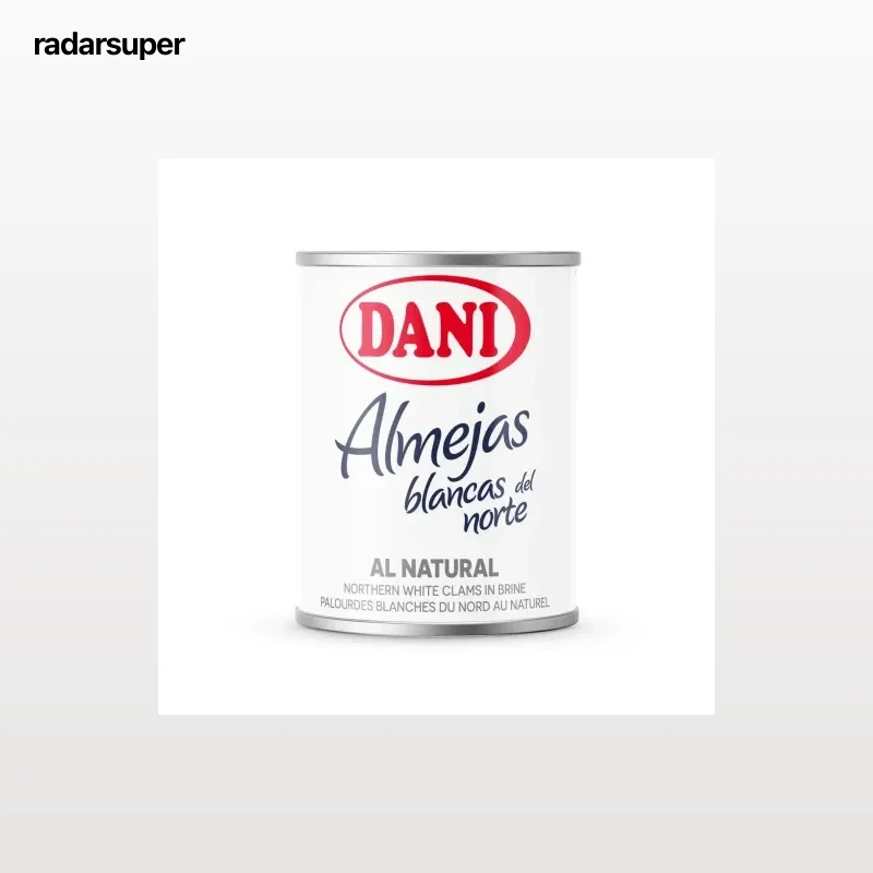 Almejas blancas del norte al natural Dani 90 g.