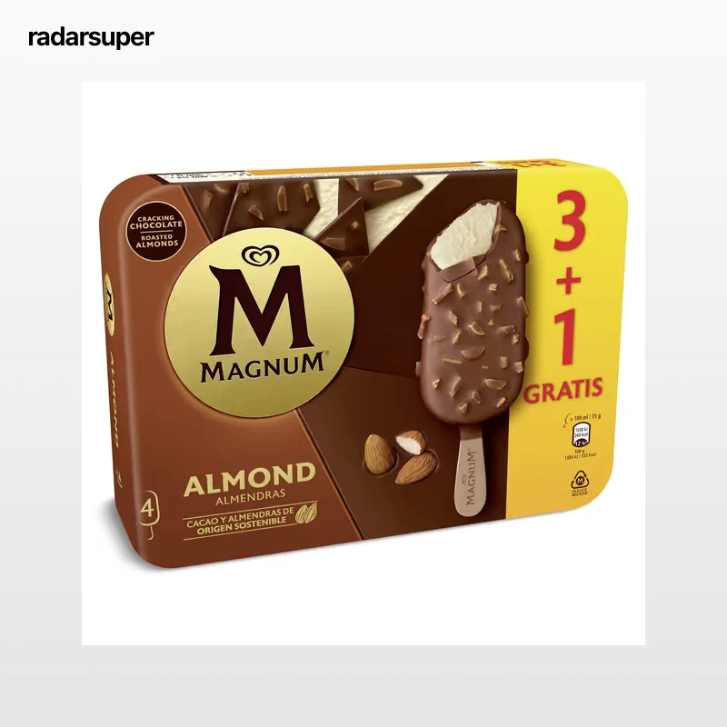 Magnum almendrado 4 x 75 g