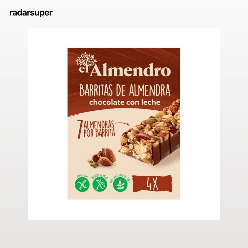 EL ALMENDRO Barritas de almendra de chocolate con leche 100 g.
