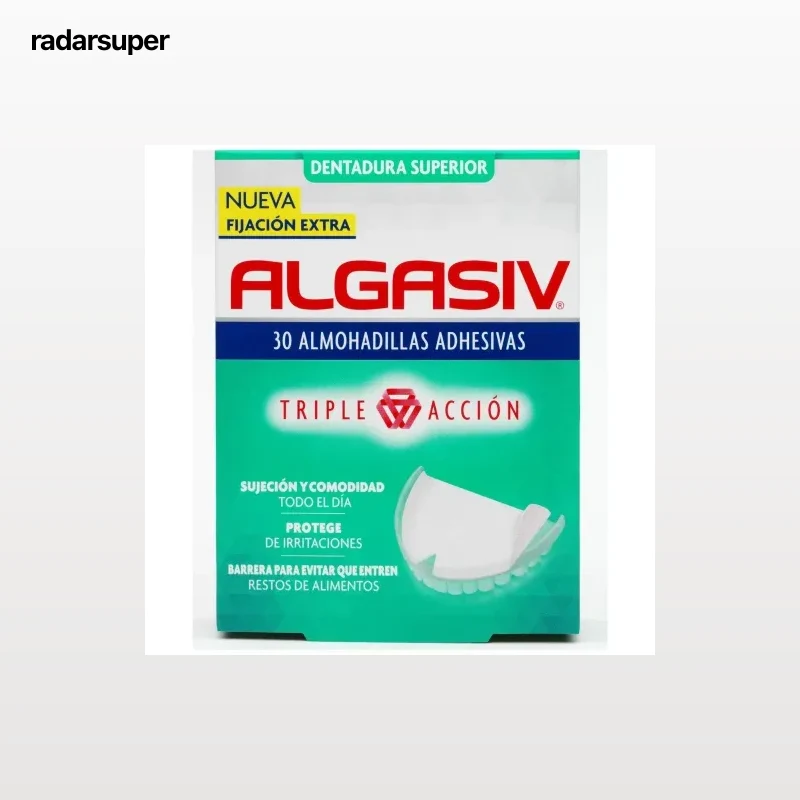 Almohadillas adhesivas para dentadura superior Algasiv 30 ud.