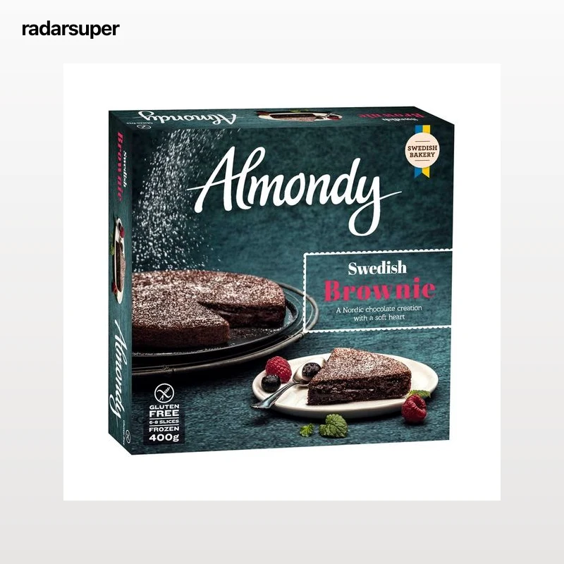 ALMONDY Tarta congelada de chocolate tipo brownie sueco 400 g.