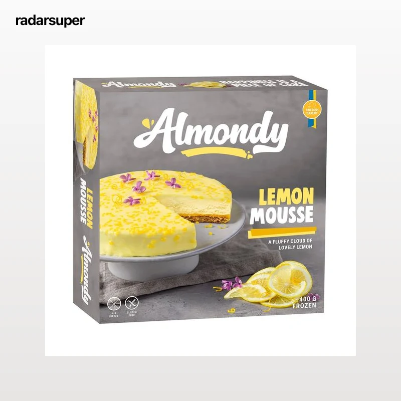 ALMONDY Tarta congelada de mousse de limón 400 g.