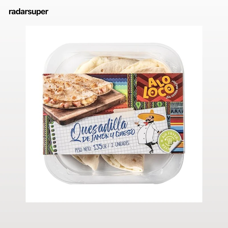 ALOLOCO Quesadilla de jamón cocido y queso 135g