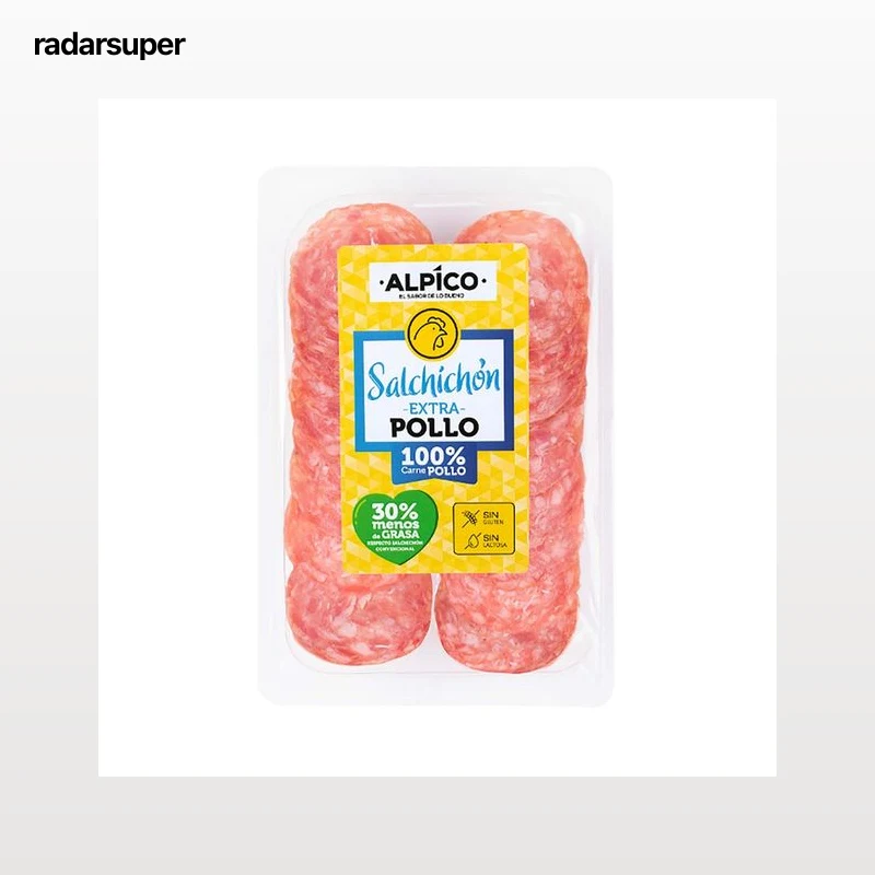 ALPICO Salchichón de pollo extra, cortado en lonchas 75 g.