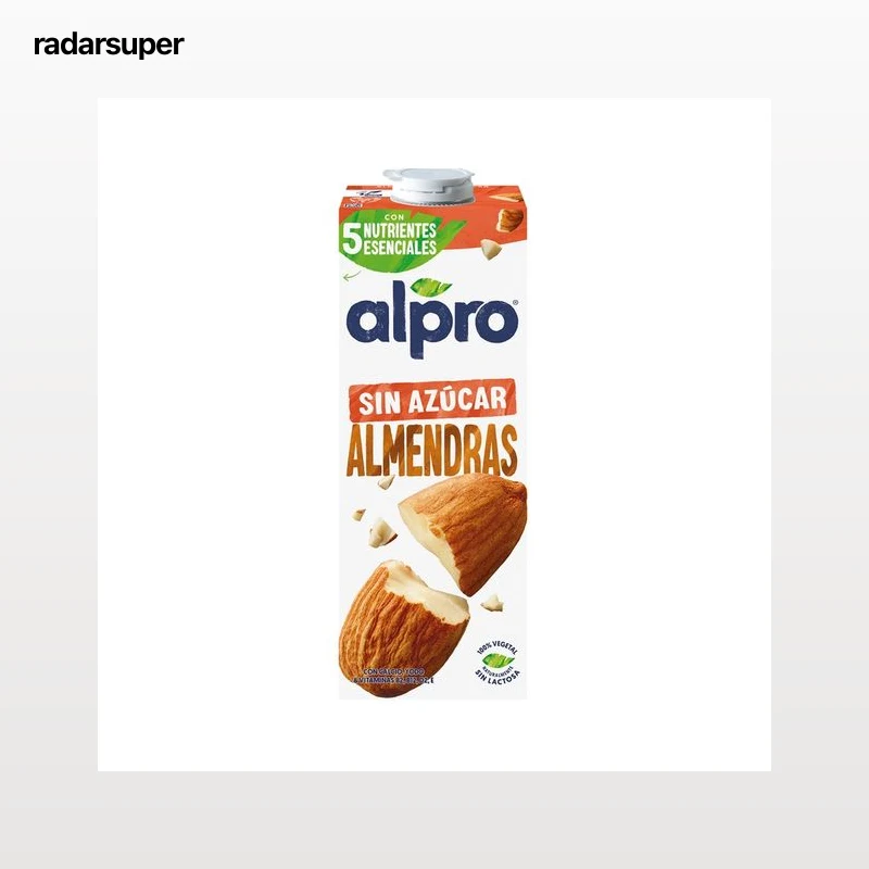 ALPRO Bebida de almendras 100% vegetal, sin azúcar ni edulcorantes  1 l.