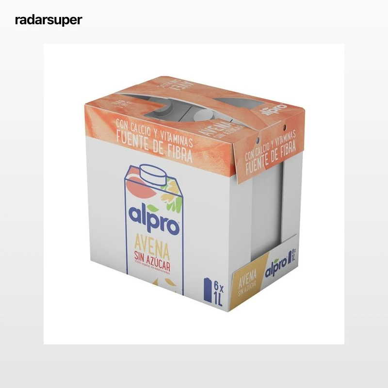 ALPRO Bebida avena 0% azúcar  caja 6x1 l.