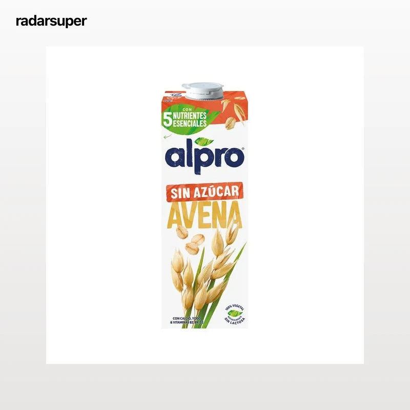 ALPRO Bebida de avena 100% vegetal, sin azúcar ni edulcorantes  1 l