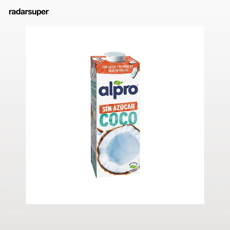 ALPRO Bebida de coco 100% vegetal, sin azúcar ni edulcorantes 1 l.