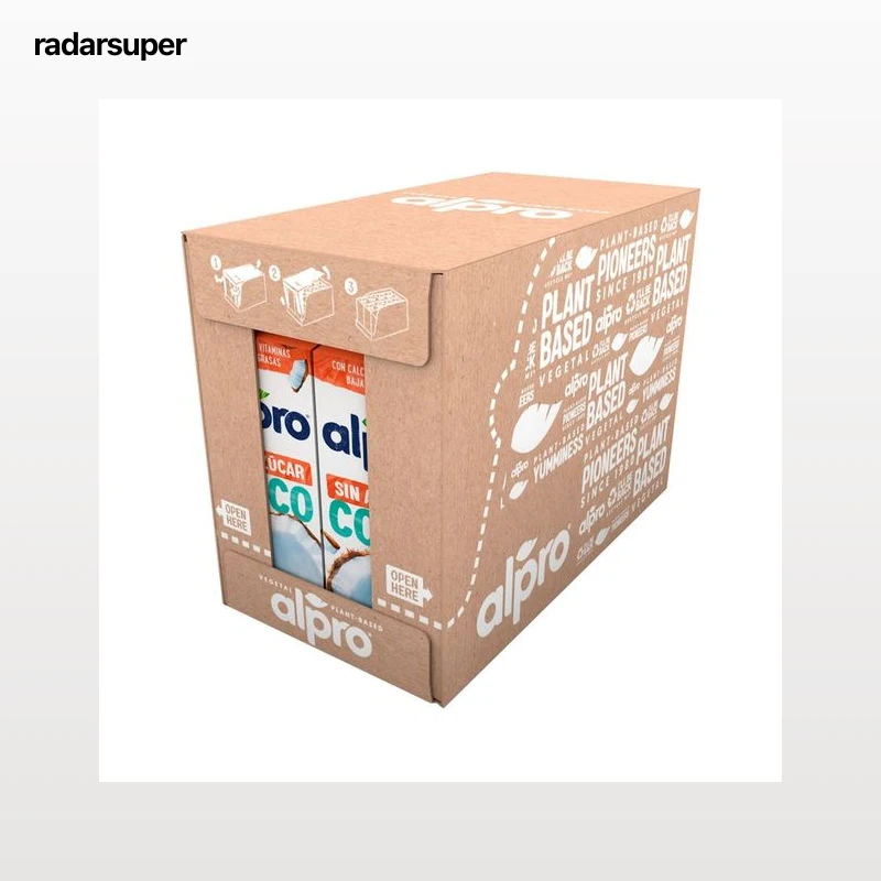 ALPRO Bebida de coco con arroz, 100% vegetal y sin azúcares añadidos  8 x 1 l.