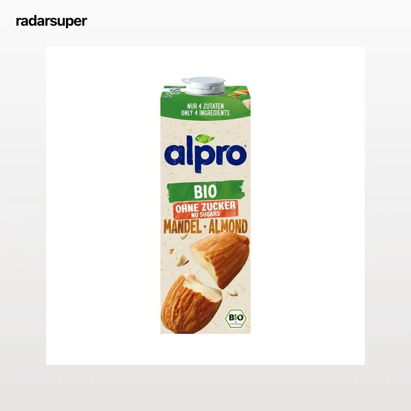 ALPRO Bio Bebida vegetal ecológica del almendra, sin azúcares 1 l.