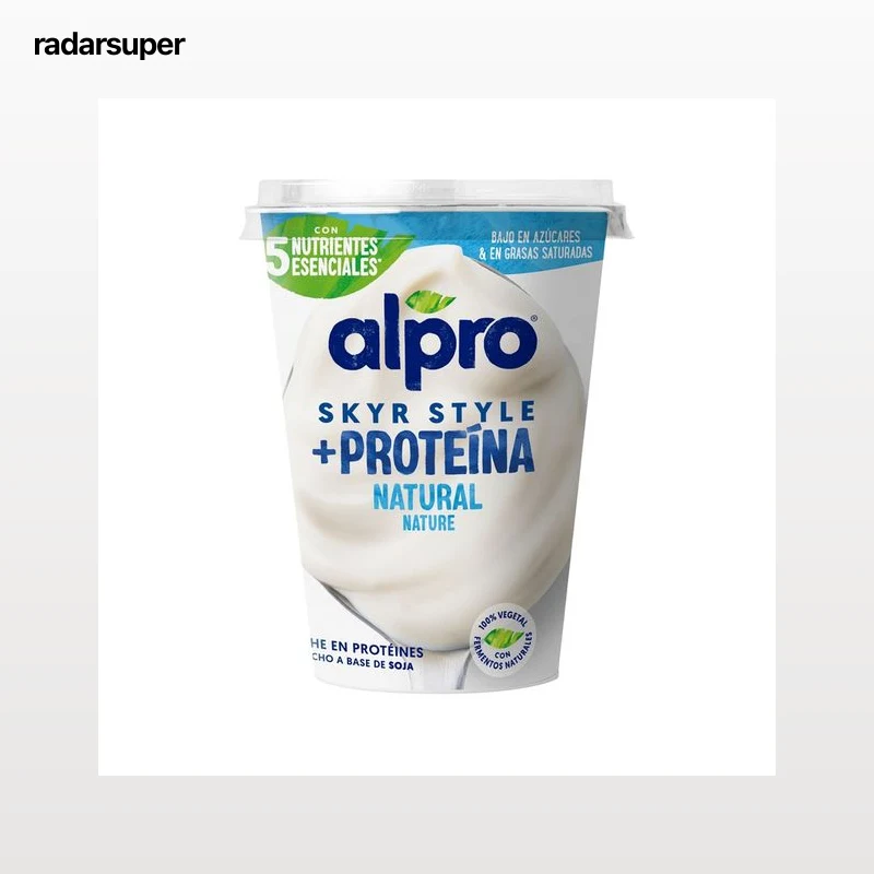 ALPRO Especialidad de soja estilo islandés, con alto contenido en proteínas y sabor natural 400 g.