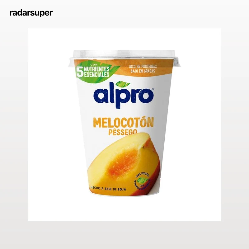 ALPRO Especialidad de soja vegetal con fermentos naturales y melocotón 400 g.