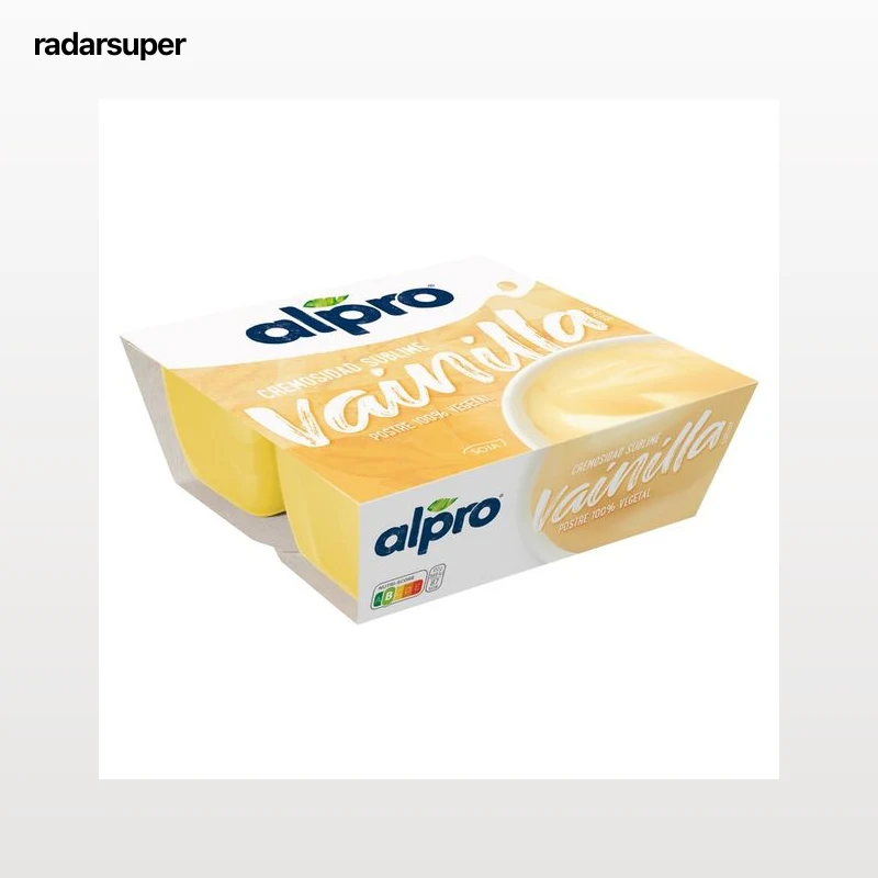 ALPRO Postre a base de soja con sabor a vainilla 4 x 125 g.