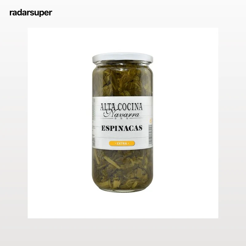 ALTA COCINA Espinacas al natural frasco de 425 g.
