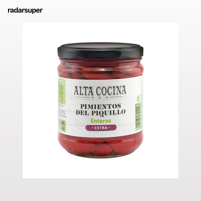 ALTA COCINA Pimientos del Piquillo enteros frasco de 430 g.