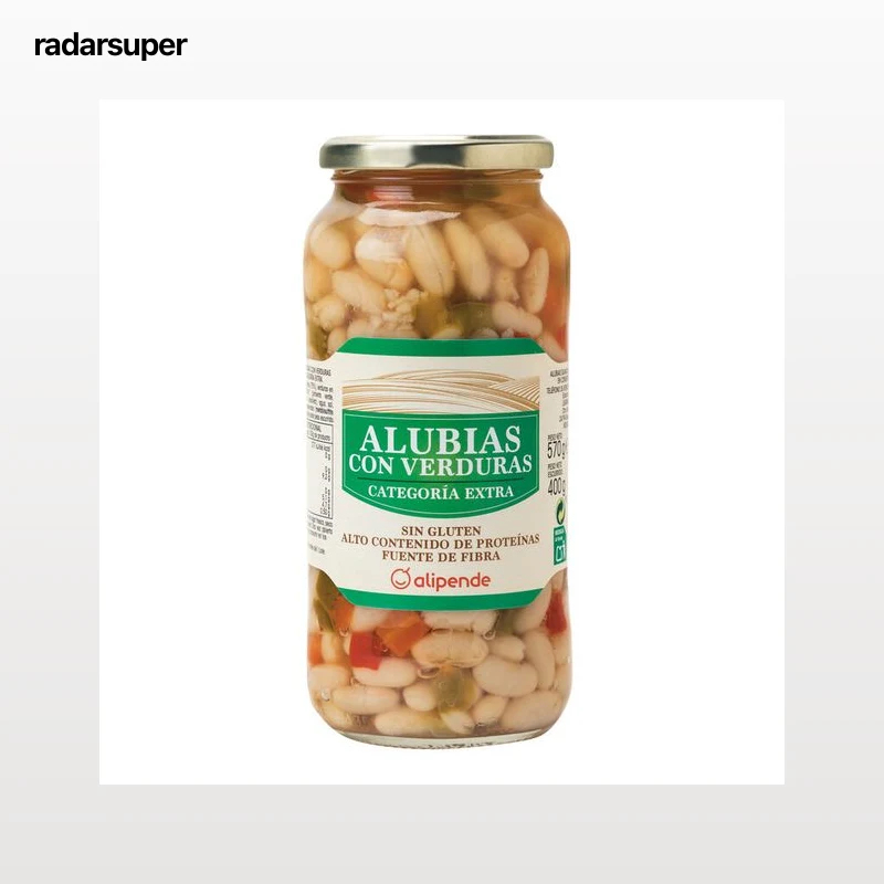 Alubia blanca con verdura Alipende 400g
