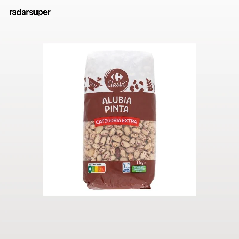 Alubia pinta categoría extra Classic Carrefour 1 kg.