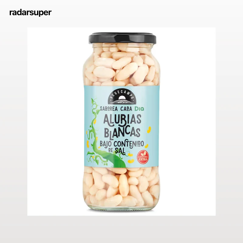 Alubias blancas cocidas bajas en sal Dia Vegecampo 400 g
