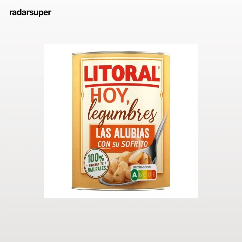 Alubias con su sofrito Hoy Legumbres Litoral sin gluten 430 g.