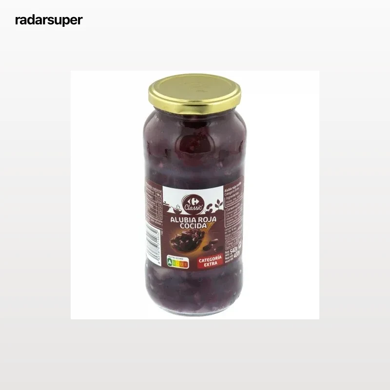 Alubias rojas cocidas Classic Carrefour 400 g.