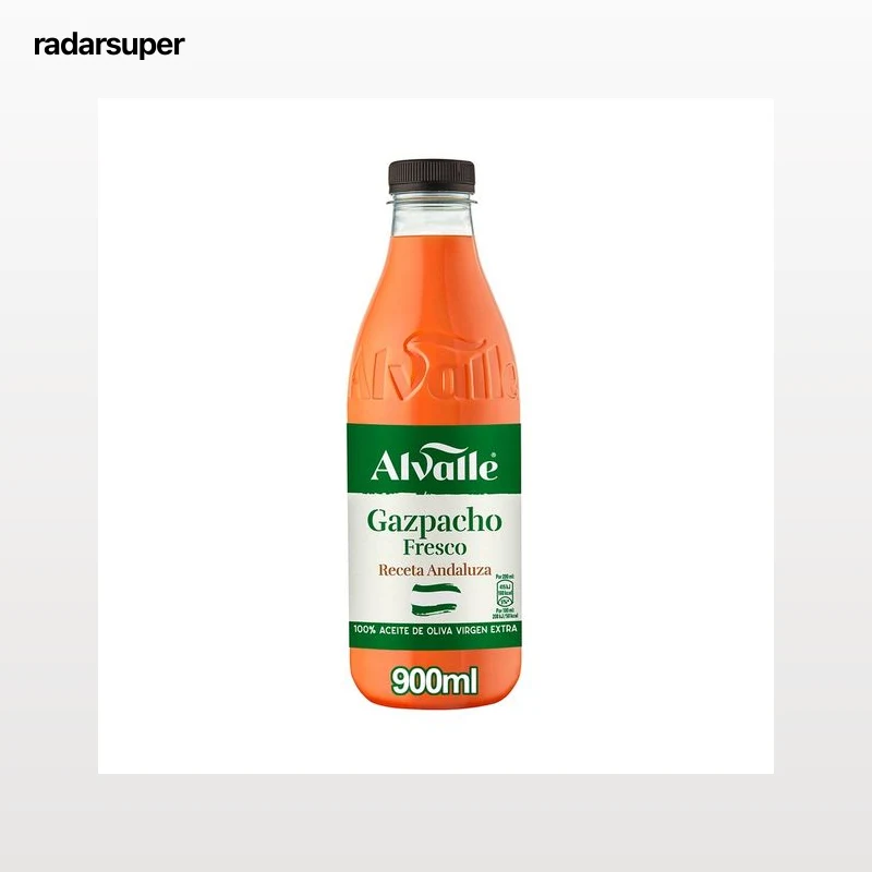 ALVALLE Gazpacho andaluz elaborado con hortalizas frescas del sur 900 ml.